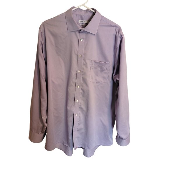 JOSEPH ABBOUD Button Down Dress Shirt - 17 Neck/Light Purple - Picture 1 of 6